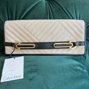 CALVIN KLEIN Vintage Black / Cream Clutch - NWT